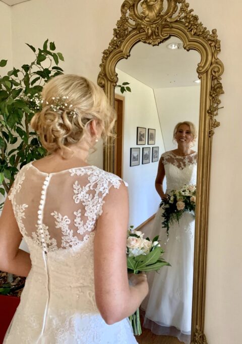 Second Hand Brautkleid Lohrengel Sarina S. A-Linie Gr. 40 Foto 1
