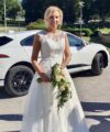 Second Hand Brautkleid Lohrengel Sarina S. A-Linie Gr. 40 Foto 7
