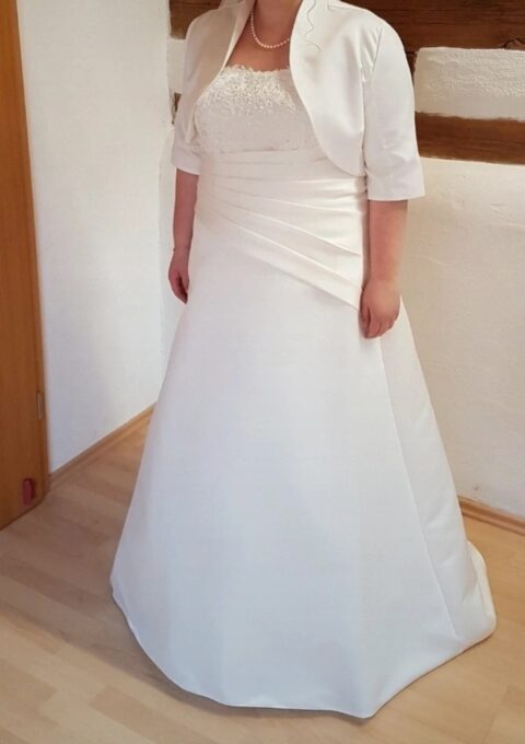 Second Hand Brautkleid Kleemeier Valerie A-Linie Gr. 48 Foto 1