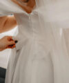 Second Hand Brautkleid Bella Minimalistisch A-Linie Gr. 36 Foto 3