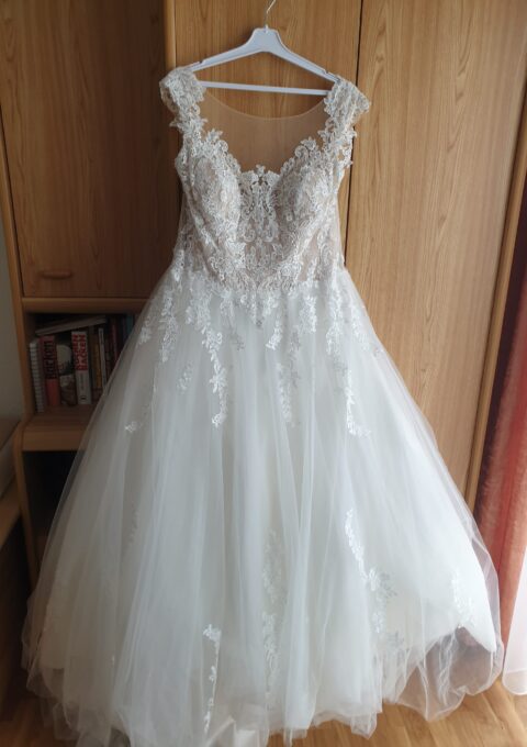 Second Hand Brautkleid Miss Paris A-Linie Gr. 46 Foto 1