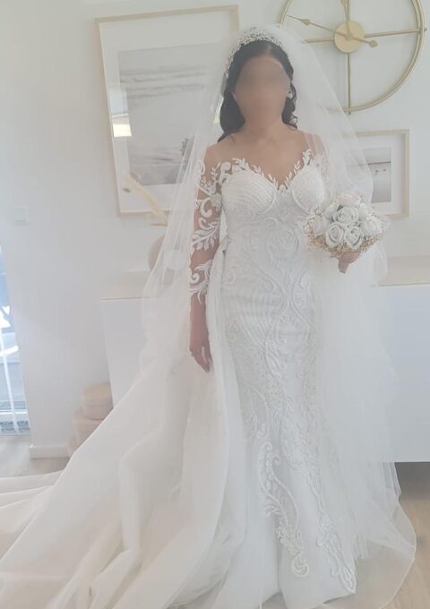 Second Hand Brautkleid Maßgeschneidert Prinzessin Gr. 36 Maßgeschneidert Foto 1