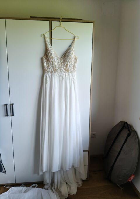 Second Hand Brautkleid Kein Hersteller bekannt I2230801 A-Linie Gr. 40 Foto 1