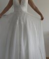 Second Hand Brautkleid Herve Paris Alize A-Linie Gr. 40 Neu & ungetragen Foto 5