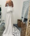 Second Hand Brautkleid Lillian West Scoop neck Crepe Fit and Flair bridal Dress with illusional Bodice (Style 66180) Fit and Flare Gr. 36 Foto 2