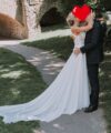 Second Hand Brautkleid Pronovias Barcelona Brautmoden Walter Collection OFW/A1546001 665 46 Size 42 55722-CO259823-M-58-ET-25 Boho Gr. 38 Foto 1