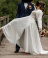 Second Hand Brautkleid Bianco Evento Limited Edition Amethyst A-Linie Gr. 40 Foto 2