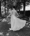Second Hand Brautkleid Bianco Evento Fluorite Creme (https://bianco-evento.com/de/) A-Linie Gr. 42 Foto 2