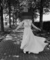 Second Hand Brautkleid Bianco Evento Fluorite Creme (https://bianco-evento.com/de/) A-Linie Gr. 42 Foto 3