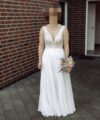 Second Hand Brautkleid Bianco Evento Fluorite Creme (https://bianco-evento.com/de/) A-Linie Gr. 42 Foto 4