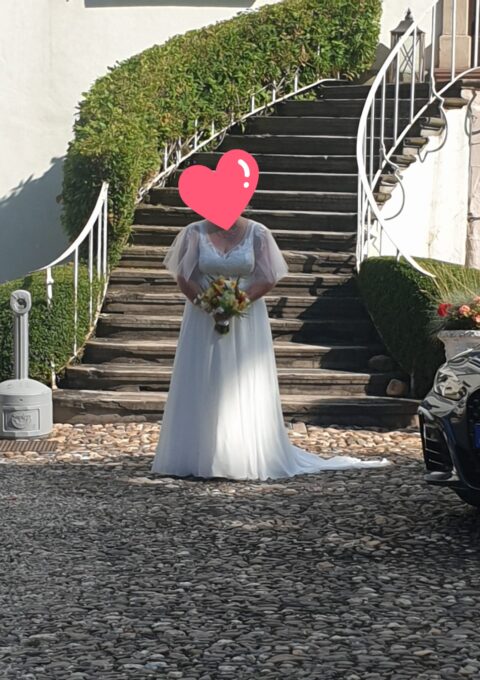 Second Hand Brautkleid Brautgeflüster Sarafina A-Linie Gr. 48 Maßgeschneidert Foto 1