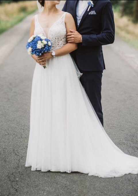 Second Hand Brautkleid Ladybird A-Linie Gr. 38 Foto 1