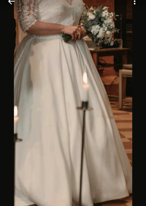 Second Hand Brautkleid Modeca A-Linie Gr. 46 Foto 1