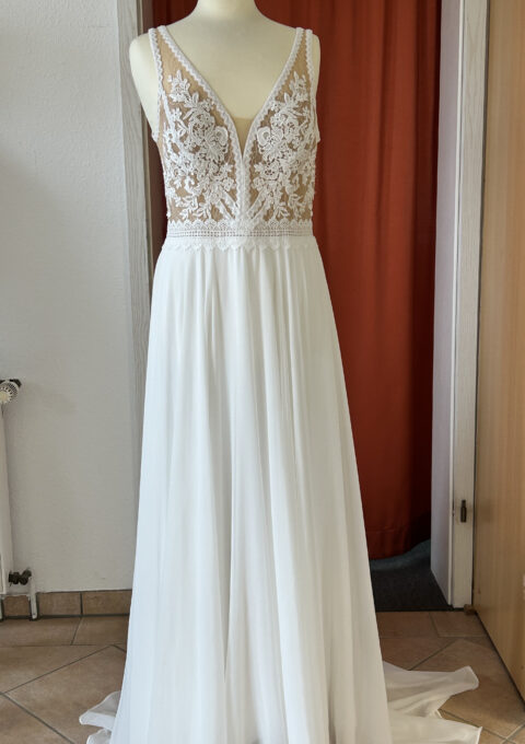 Second Hand Brautkleid Ann Angelex A-Linie Gr. 40 Foto 1