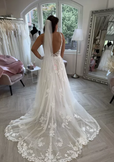 Second Hand Brautkleid Justin Alexander 11359S A-Linie Gr. 38 Foto 1