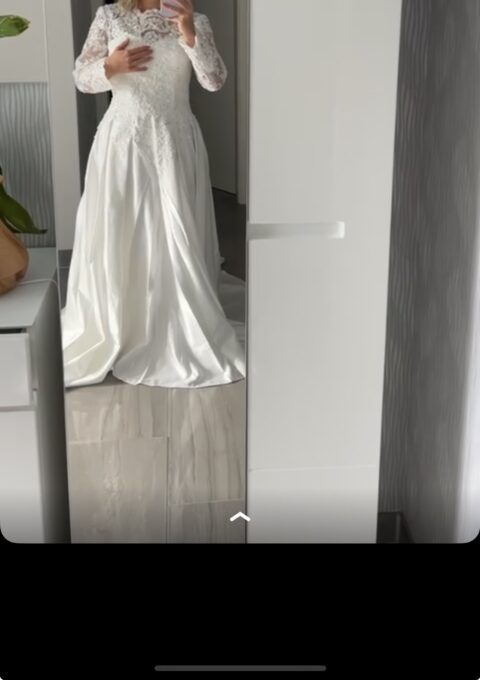 Second Hand Brautkleid A-Linie Gr. 38 Neu & ungetragen Foto 1