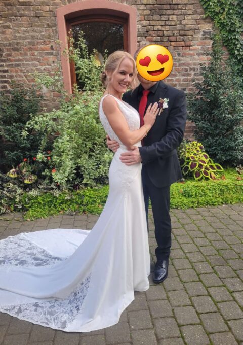 Originalbild Second Hand Brautkleid Adriana Alier Fit and Flare Gr. 34 Foto 1