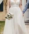 Second Hand Brautkleid Nicht bekannt A-Linie Gr. 44 Foto 2