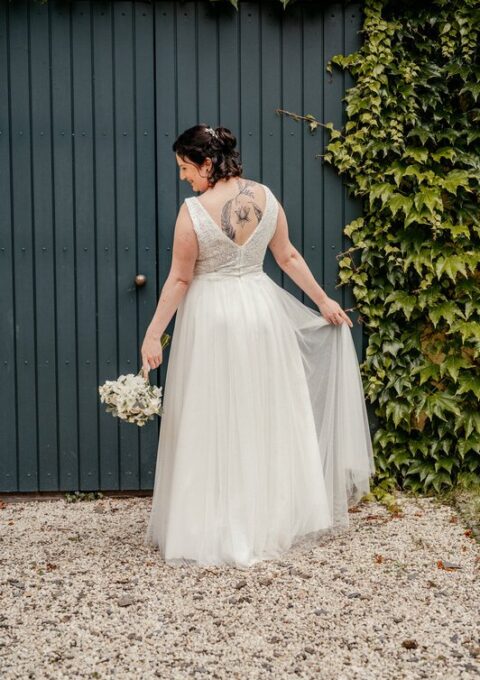 Second Hand Brautkleid Nicht bekannt A-Linie Gr. 44 Foto 1