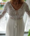 Second Hand Brautkleid Herve Paris Boho Gr. 44 Foto 3