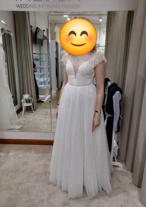 Second Hand Brautkleid Inessa A-Linie Gr. 48 Neu & ungetragen Foto 1