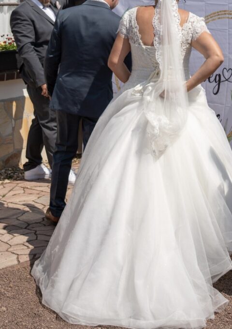 Second Hand Brautkleid A-Linie Gr. 48 Foto 1