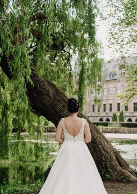 Second Hand Brautkleid Hochzeitrausch A-Linie Gr. 40 Foto 1