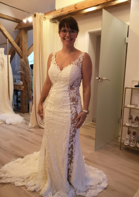 Second Hand Brautkleid A-Linie Gr. 36 Foto 1