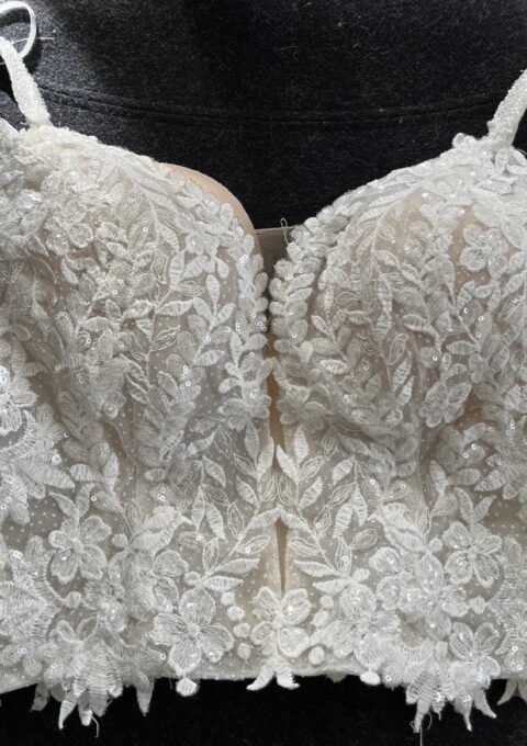 Second Hand Brautkleid Bianco Evento Zweiteiler Gr. 38 Foto 1