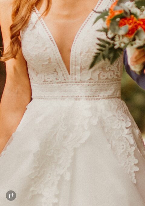 Second Hand Brautkleid A-Linie Gr. 34 Foto 1