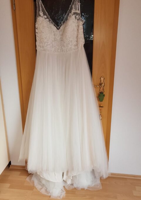 Second Hand Brautkleid Watters Wtoo A-Linie Gr. 44 Neu &amp ungetragen Foto 1