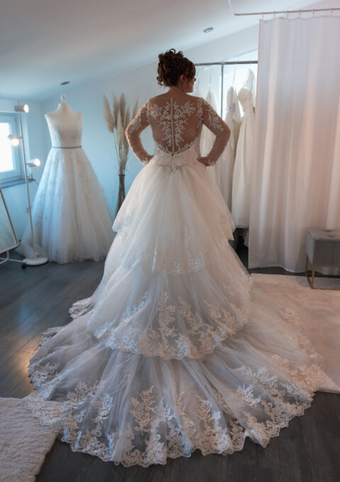 Second Hand Brautkleid Demetrios / The Sposa Group Prinzessin Gr. 46 Neu & ungetragen Foto 1