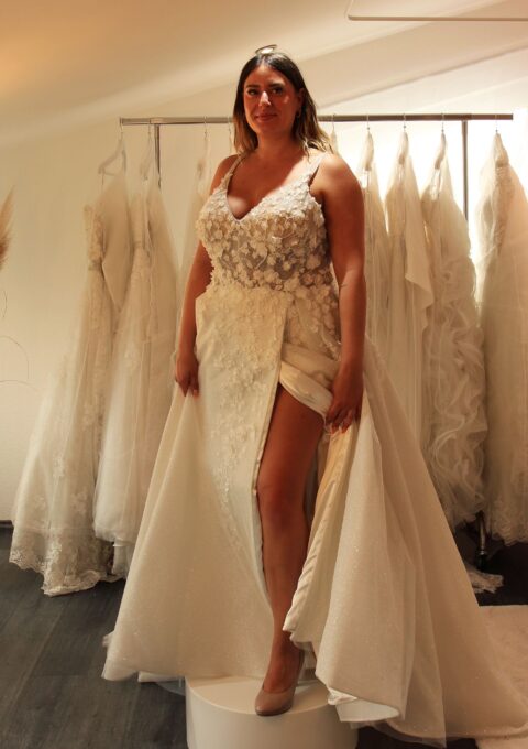 Second Hand Brautkleid Madi Lane A-Linie Gr. 48 Neu & ungetragen Foto 1