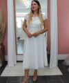 Second Hand Brautkleid Bianco Evento Standesamt Gr. 46 Neu & ungetragen Foto 1