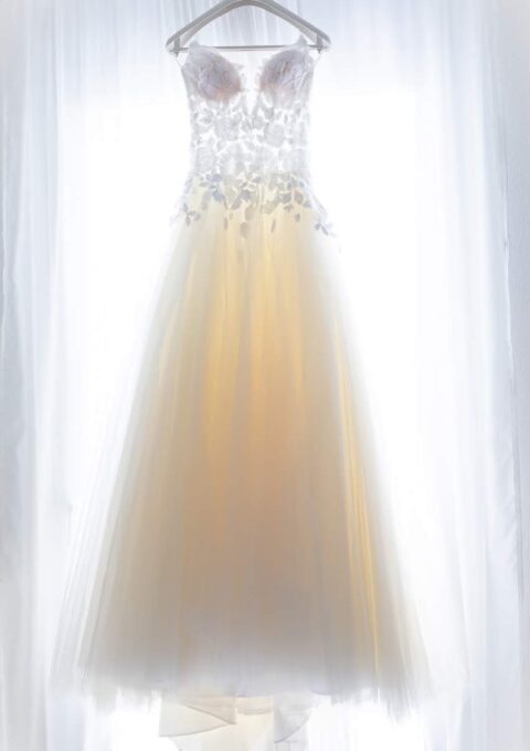 Second Hand Brautkleid Da Vinci A-Linie Gr. 34 Mageschneidert Foto 1