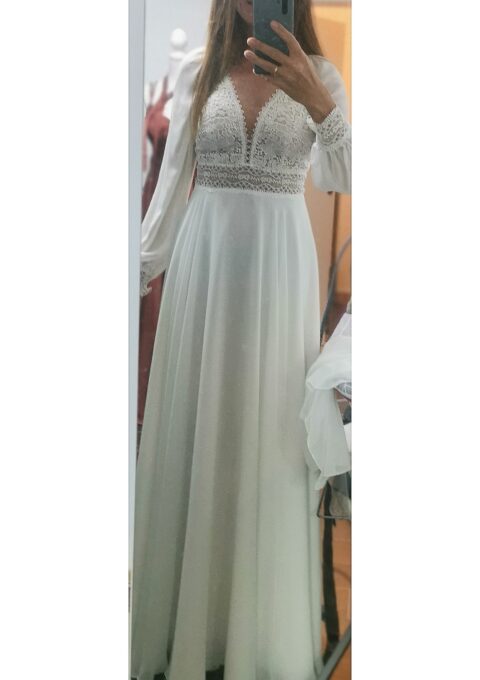 Second Hand Brautkleid Bianco Evento Ursula A-Linie Gr. 38 Foto 1