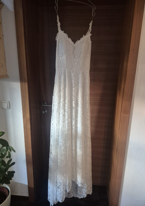 Second Hand Brautkleid Milanoo Boho Meerjungfrau Gr. 34 Neu & ungetragen Foto 1