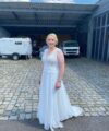 Second Hand Brautkleid Herve Paris A-Linie Gr. 46 Foto 1