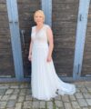 Second Hand Brautkleid Herve Paris A-Linie Gr. 46 Foto 2