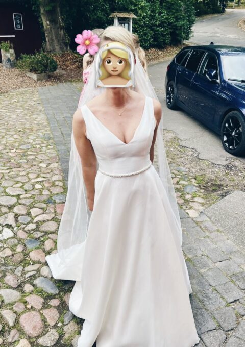 Second Hand Brautkleid Bianco Evento REGINA A-Linie Gr. 38 Foto 1