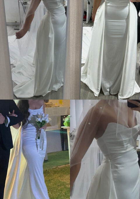 Second Hand Brautkleid Trkei Zweiteiler Gr. 40 Mageschneidert Foto 1