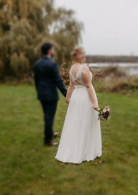 Second Hand Brautkleid Pronovias Boho Gr. 38 Foto 1