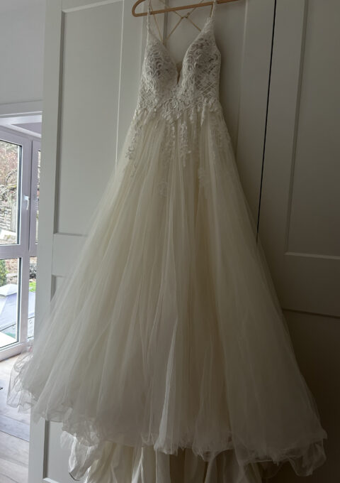 Second Hand Brautkleid Stella York A-Linie Gr. 40 Mageschneidert Foto 1