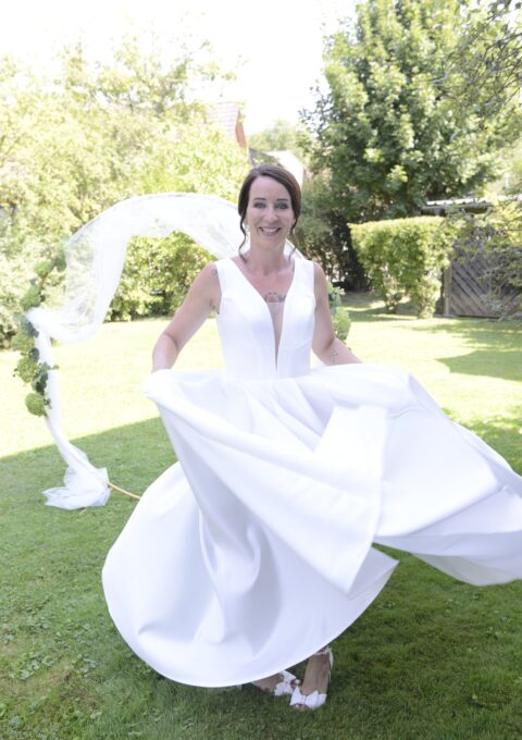 Second Hand Brautkleid A-Linie Gr. 34 Foto 1