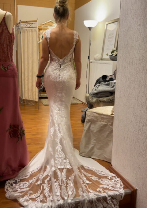 Second Hand Brautkleid Fit and Flare Gr. 36 Foto 1