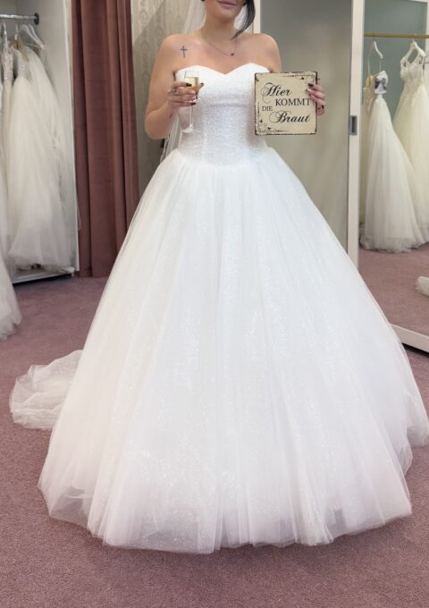 Second Hand Brautkleid Amera Vera Einmal Prinzessin Prinzessin Gr. 40 Neu &amp ungetragen Foto 1