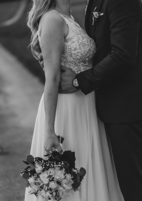 Second Hand Brautkleid Nicht bekannt – Originalrechnung aber vorhanden Fit and Flare Gr. 38 Foto 1