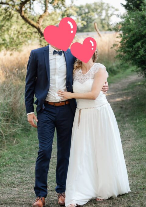 Second Hand Brautkleid Kss die Braut Lindegger A-Linie Gr. 44 Mageschneidert Foto 1