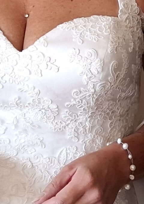 Second Hand Brautkleid Bianco Evento A-Linie Gr. 40 Foto 1