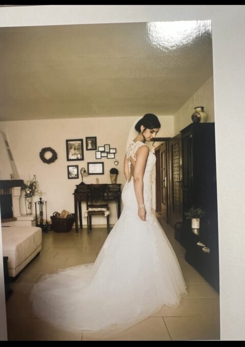 Second Hand Brautkleid Mark Lesley Meerjungfrau Gr. 38 Foto 1